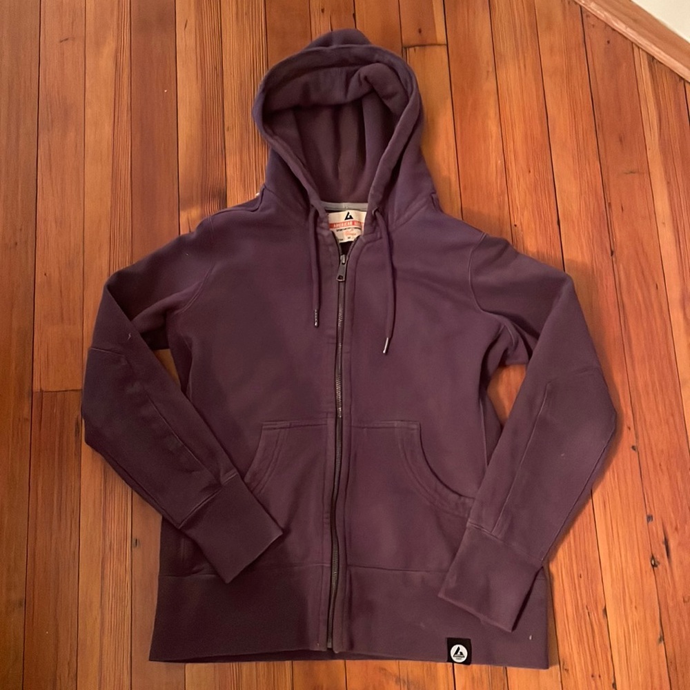 Purple American Giant hoodie zip up